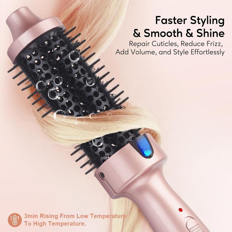 Electric Heated Hair Curler, 1 Box Hair Straightening Brush, Professional Hair Styling Tool for Women & Girls Home & Salon Use