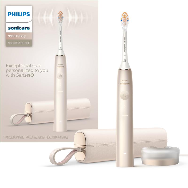 Philips Sonicare DiamondClean Prestige 9900 - Rechargeable Electric Toothbrush with SenseIQ Oral