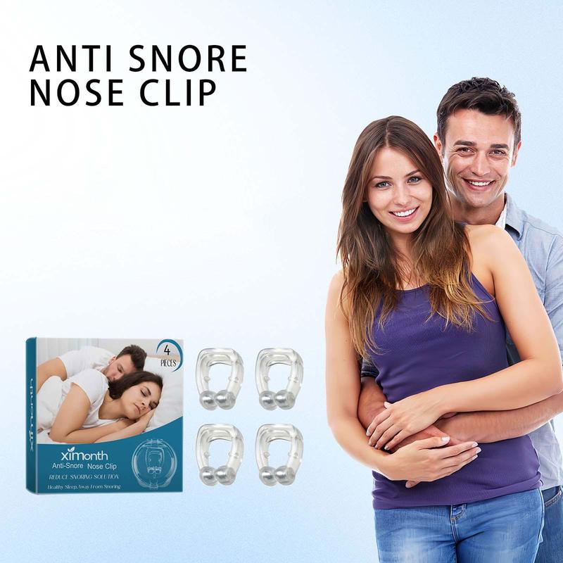 Anti Snoring Nasal Clip, 4 Counts box Nasal Clips for Sleeping, Sleeping Aid Tools, Snoring Relief Nasal Clip for Women & Men