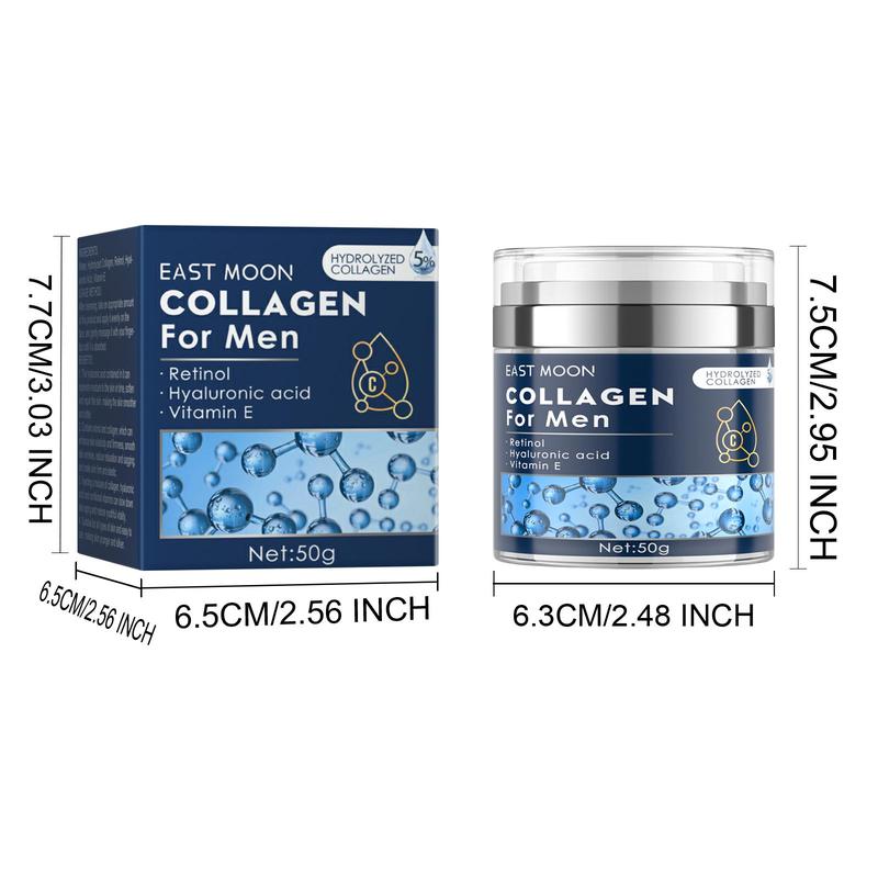 Collagen Moisturizing Facial Massage Cream, 1 Count Hydrating Face Cream, Face Lotion for Men, Skin Care Product for Men