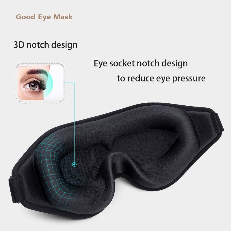 Comfort 3d Eye Mask with Adjustable Strap & Foam Eye Shade, Breathable Eye Patch Gift Ideas, Summer Personal Care Products, Sleeping Mask, Gift for Girlfriend, Comfrt Christmas Gift