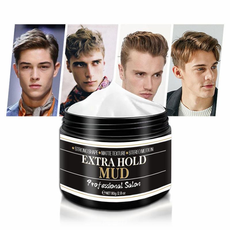 80g Matte Hair Styling Mud, Long Lasting Hair Styling Cream, Hairdressing Clay for Professional Hair Salon, Men's Hair Styling Product