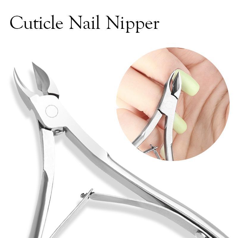 Daily Nail Nipper Set, 3 Counts set Multi-function Nail Cutter Remover Nail Cuticle Pusher Nipper, Stainless Steel Clipper Dead Skin Remover Scissor Pusher Tool Trimmer Kit, Nail Care Kit