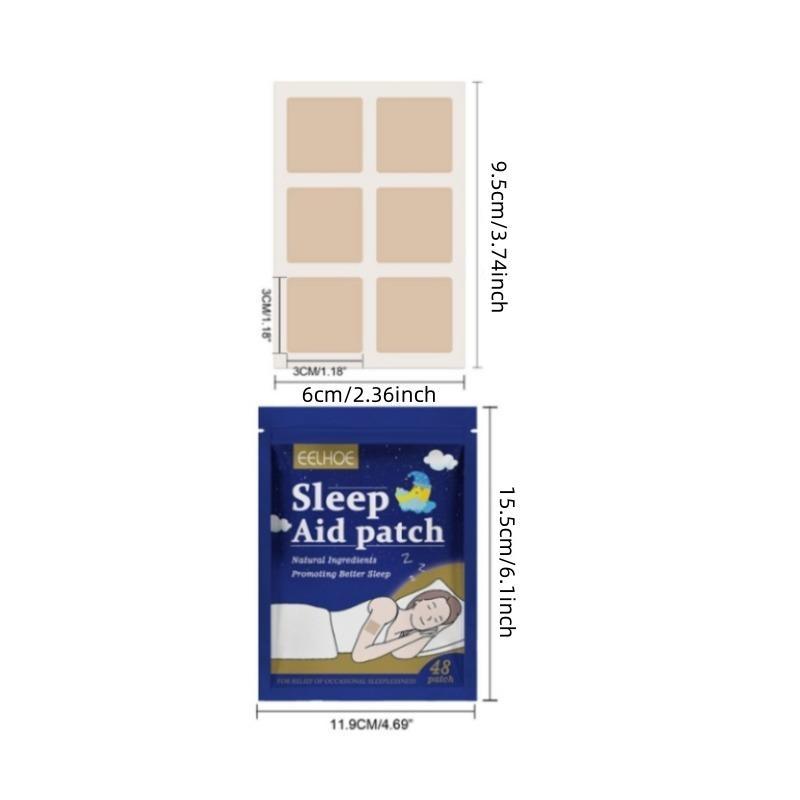 Sleep Patch, 2 Boxes(48pcs box) Night Patches for Stress Relief, Sleep Aid Patch, Body Care Product for Women & Men