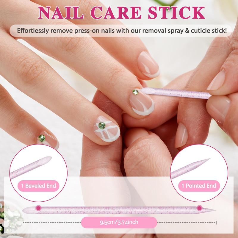 Press on Nail Remover, 2 Counts Gentle & Effective Nail Polish Remover, Nourishes & Cares for Nails, Quick & Hassle-free Nail Care Product