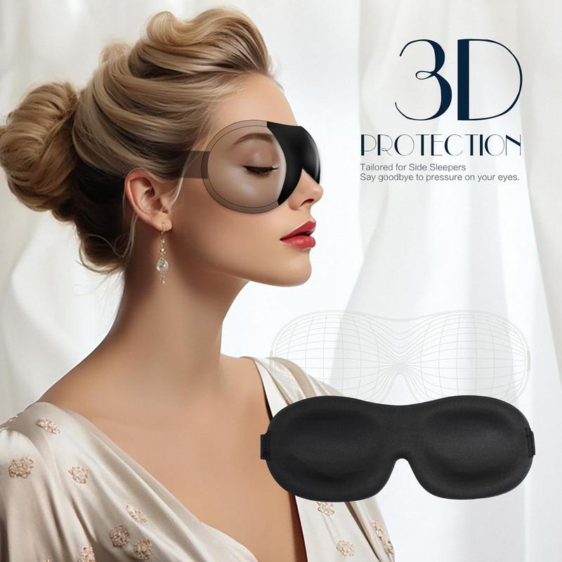 Sleep-Eye-Mask-for-Side-Sleepers: Light Blocking Eye Mask for Sleeping 3D Blackout Eye Cover Women Men, Travel Blindfold (blackbluepurple)