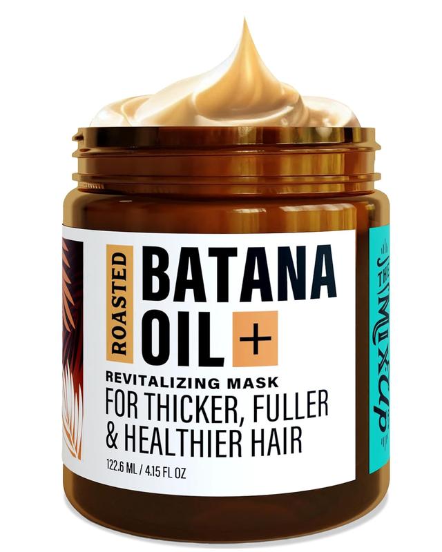 Hotana Ultimate Batana Oil Bundle - Unrefined, Golden, Roasted Hair Mask, Ivory Leave-In, Revitalizing Shampoo & Conditioner - Gentle Haircare for Extreme Hydration