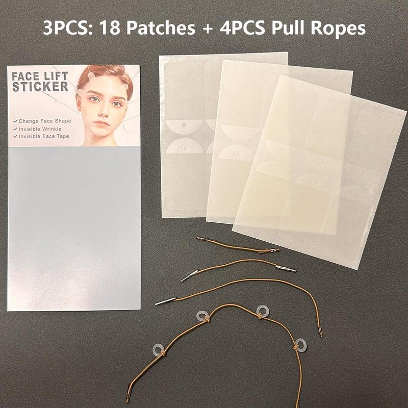 Face Lifting Tapes, 18 36pcs Invisible Clear V-face Lifting Sticker with Tool Accessories, Facial Skin Firming Tool for Women & Girls, Skincare Products