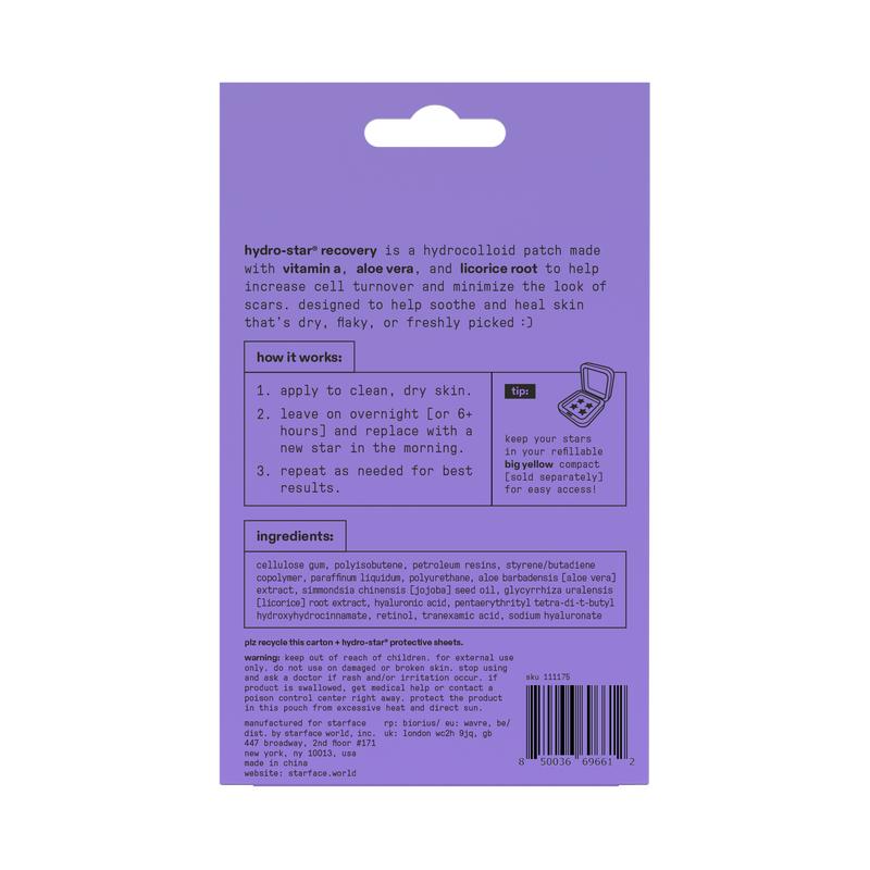 Starface Hydro-Star Recovery Patches, 32 ct