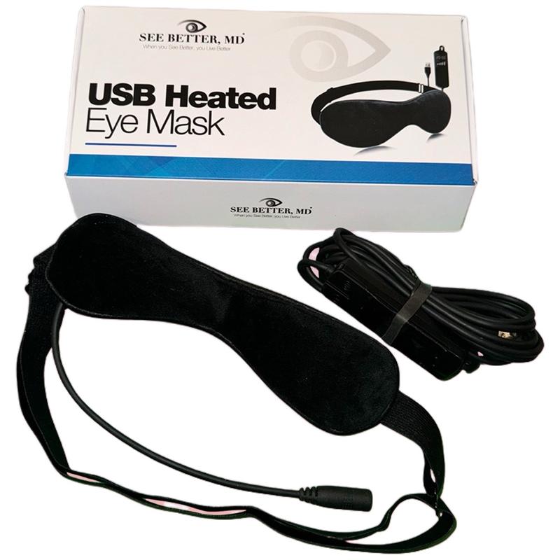 USB Heated Dry Eye Mask for soothing comfort of dry eyes and eyelid irritation designed to conform perfectly to your eyelids to not waste warmth timer and heat setting allows the perfect relaxation session heated eyemask heating eyemask