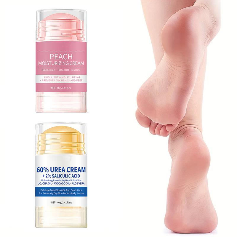 60% Urea plus 2% Salicylic Acid Foot Cream Moisturizer for Dry Cracked Feet Knees Elbows Hands Hydrates &Nourish Foot Care for Softens Skin Exfoliates Dead Skin Smoothing Skin Women and Men 1.41oz