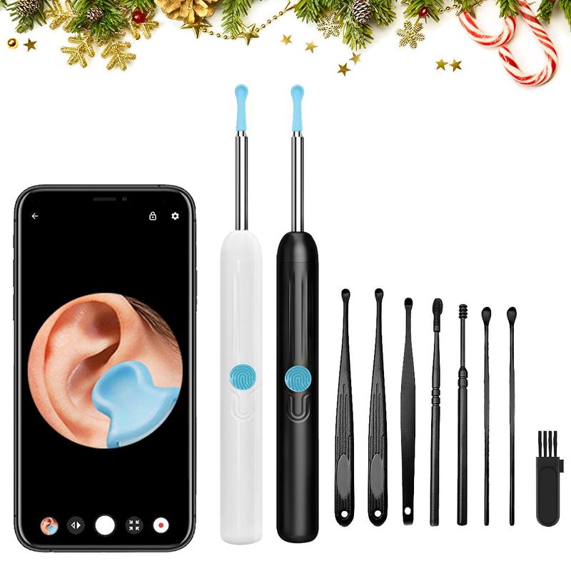 Wireless Earwax Removal Kit, 1 Box Earwax Cleaner with Camera & Accessories, Waterproof Endoscope Ear Cleaning Kit for Home & Travel, Christmas Gift