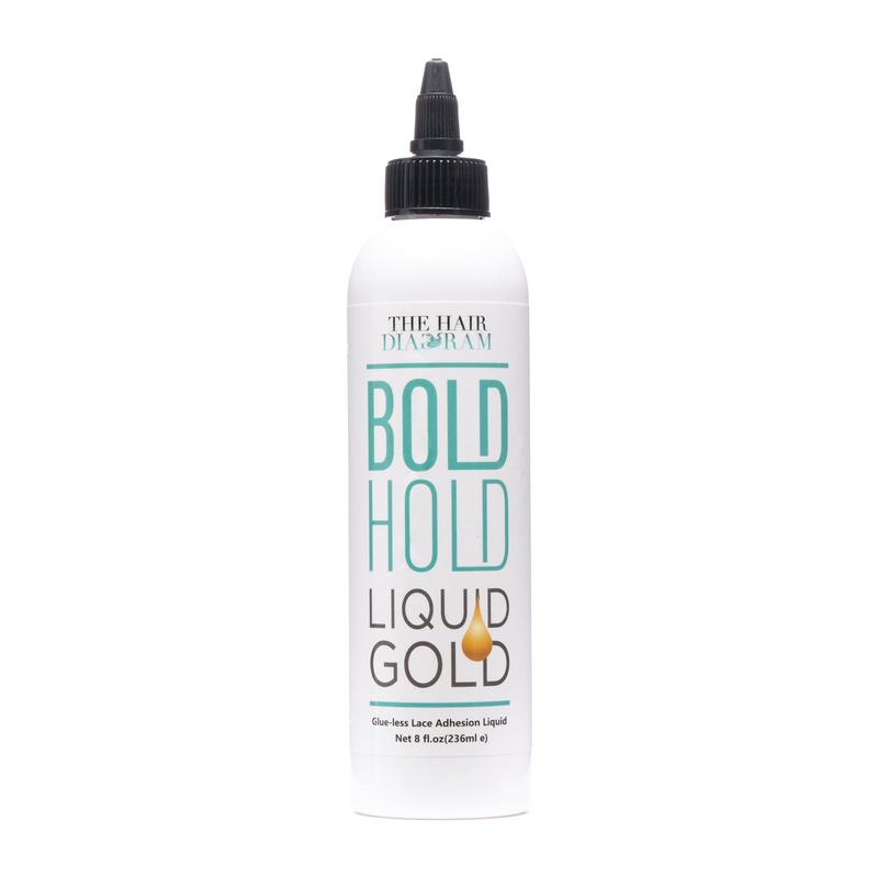 Bold Hold Liquid Gold - 8oz Large Bottle - Temporary Hold by The Hair Diagram bold hold