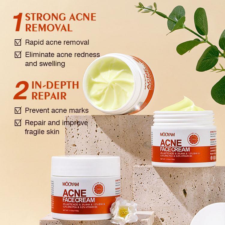 MOOYAM Acne Scar Treatment Cream 50ml Centella & Snail Repair Cream Post-Acne Marks Removal Acne&Pimple Treatment Fragrance Free Paraben Free Skincare Salicylic Skin Repair Sensitive Teens Scent