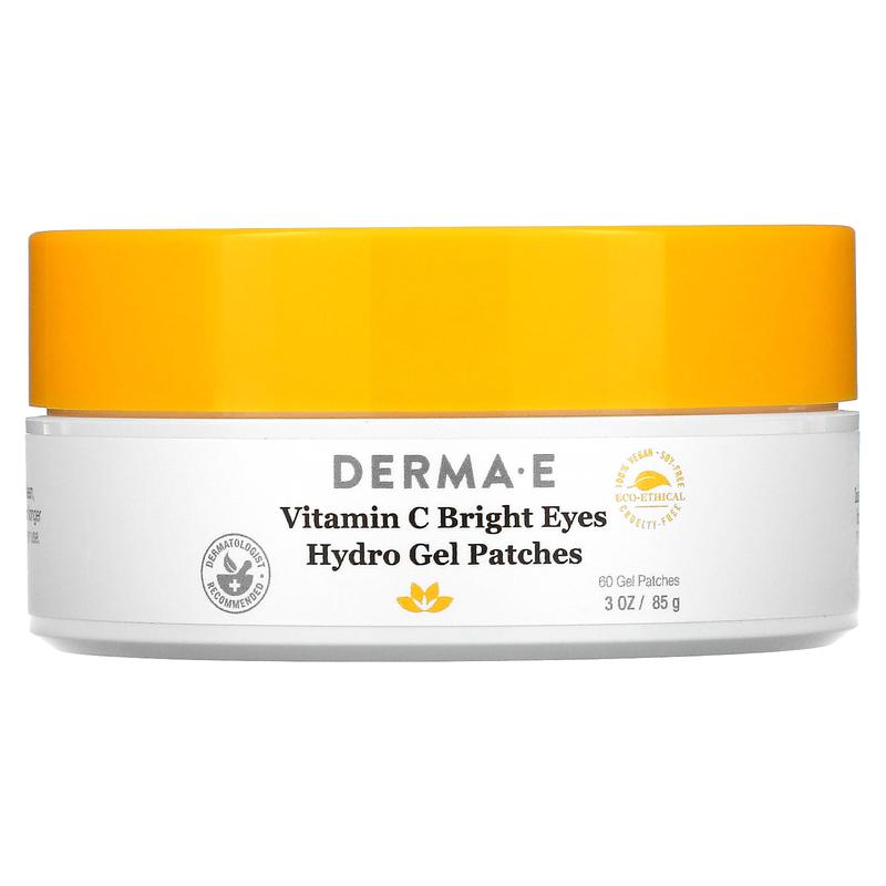 DERMA E Vitamin C Bright Eyes Hydro Gel Patches, 60 Patches