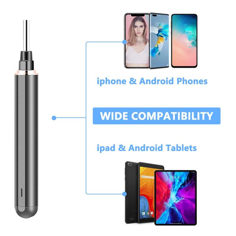 Wireless Wifi Smart Otoscope Earwax Removal Tool Ear Endoscope With Led Light Visual Ear Scope For Adults And Children