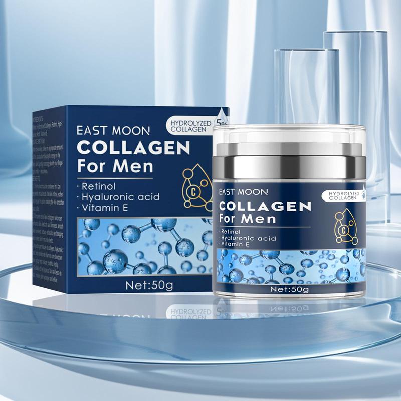 Collagen Moisturizing Facial Massage Cream, 1 Count Hydrating Face Cream, Face Lotion for Men, Skin Care Product for Men