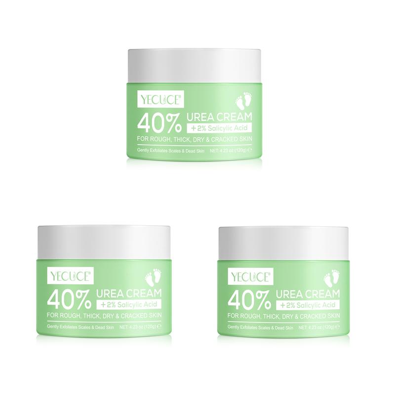 YECUCE 40% Urea Cream + 2% Salicylic Acid, Foot Cream & Hand Cream, Hyaluronic Acid Moisturizing, Tea Tree & Aloe Vera For Deep Moisturizes,  Hydrate Callus Remover and Soften footcream Suitable For AIl Skin Types