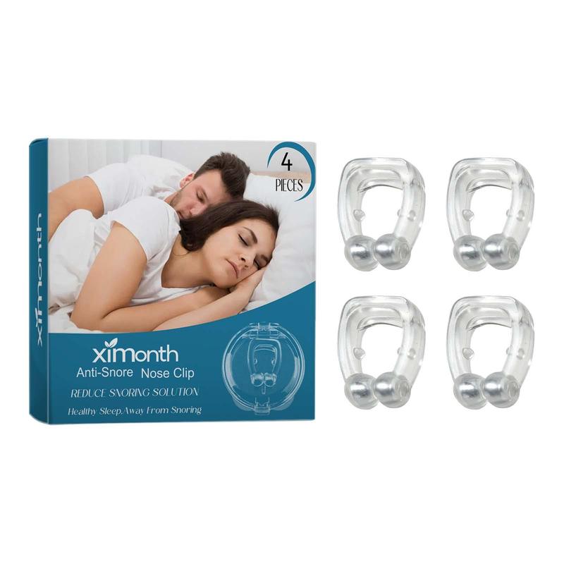 Anti Snoring Nasal Clip, 4 Counts box Nasal Clips for Sleeping, Sleeping Aid Tools, Snoring Relief Nasal Clip for Women & Men