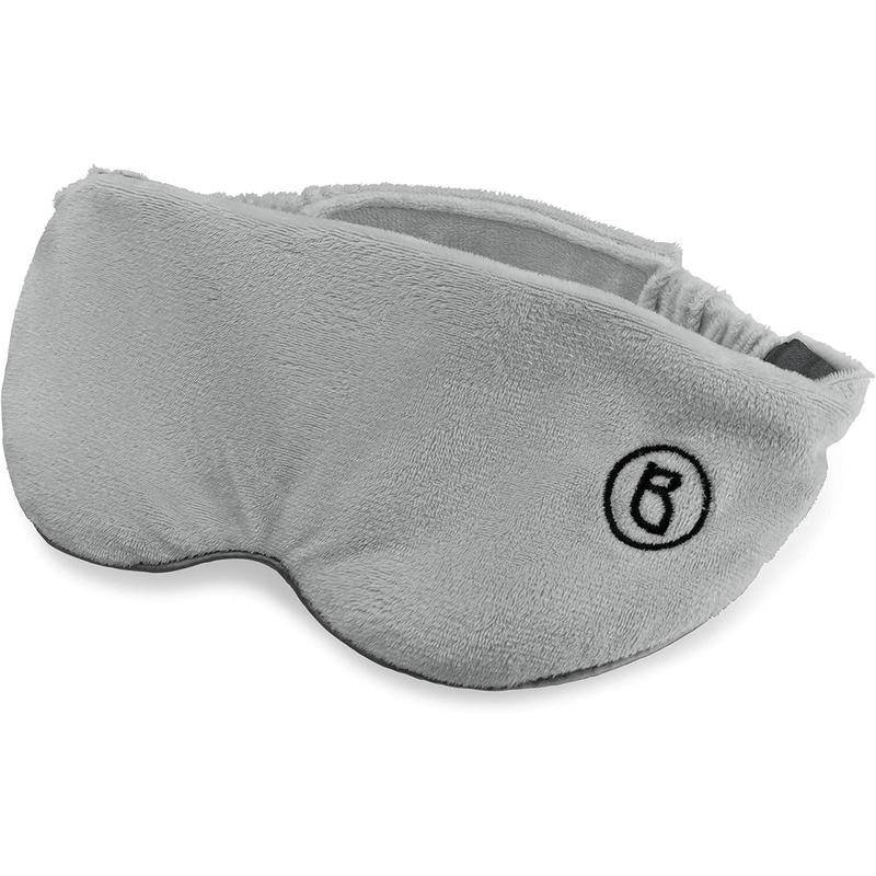 Weighted Sleep Mask for Women and Men (0.8lb 13oz) Weighted Eye Mask for Sleeping, Eye Cover Blocks Light Helps Relaxation and Night Sleep, Comfortable Blackout Sleeping Mask, Gray