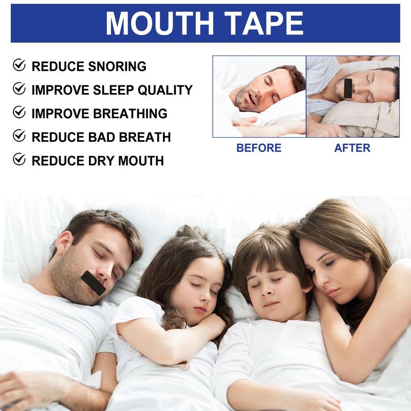 Comfortable Sleeping Patch, 2 Counts set Snoring Relief Mouth Tape, Sleep Mouth Sticker, Sleeping Aid Mask