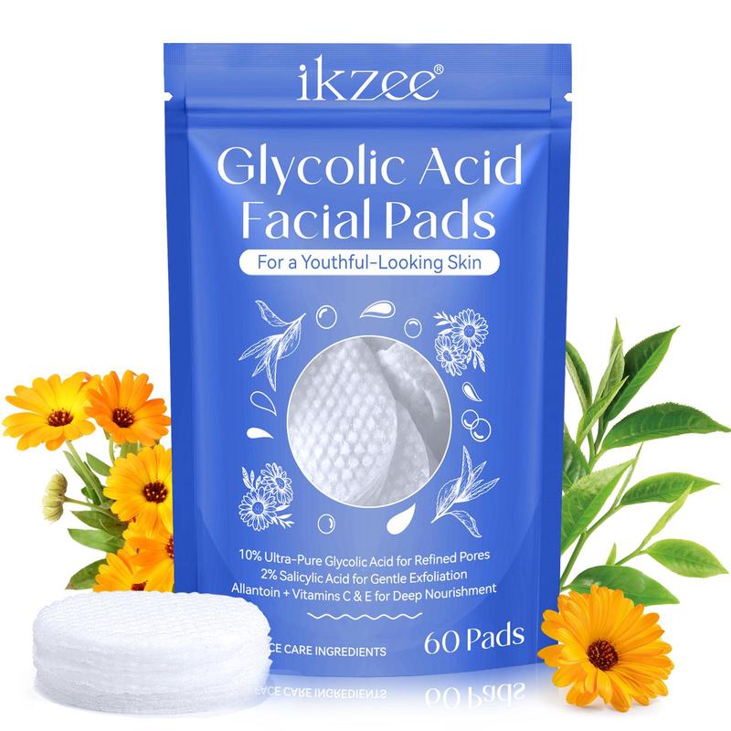 Glycolic Acid Facial Pads, Deep Cleaning Skin, Firming and Lifting Skin, Skin Looks Obviously Refreshed, Enhance The Skin's Natural Luster