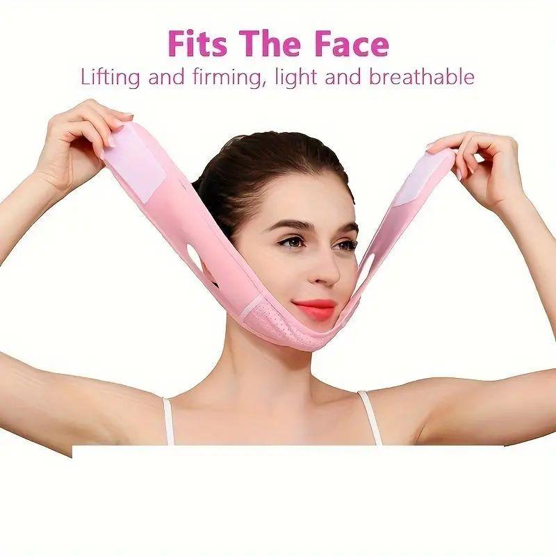 V Line Face Lifting Belt, 1 Count Face Skin Lifting & Firming Belt, Face Care Tool for Women, Anti Snoring Elastic Belt for Sleep