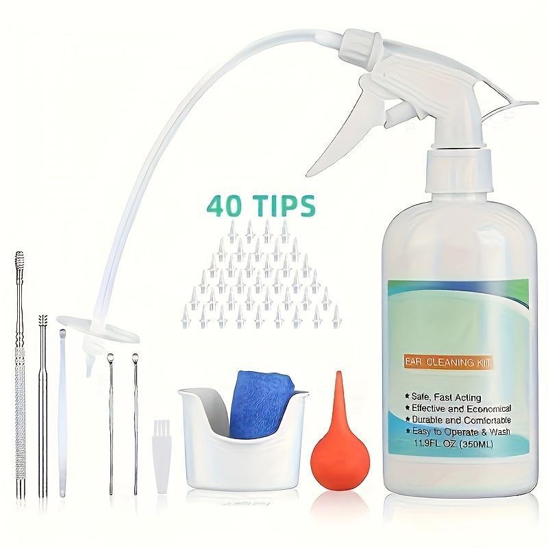 Earwax Removal Kit, 1 Set Ear irrigation Cleaning Kit, Professional Ear Cleaning Tool For Adult & Child