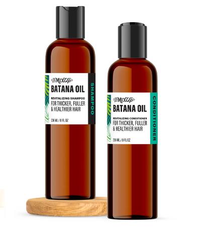 Hotana Ultimate Batana Oil Bundle - Unrefined, Golden, Roasted Hair Mask, Ivory Leave-In, Revitalizing Shampoo & Conditioner - Gentle Haircare for Extreme Hydration