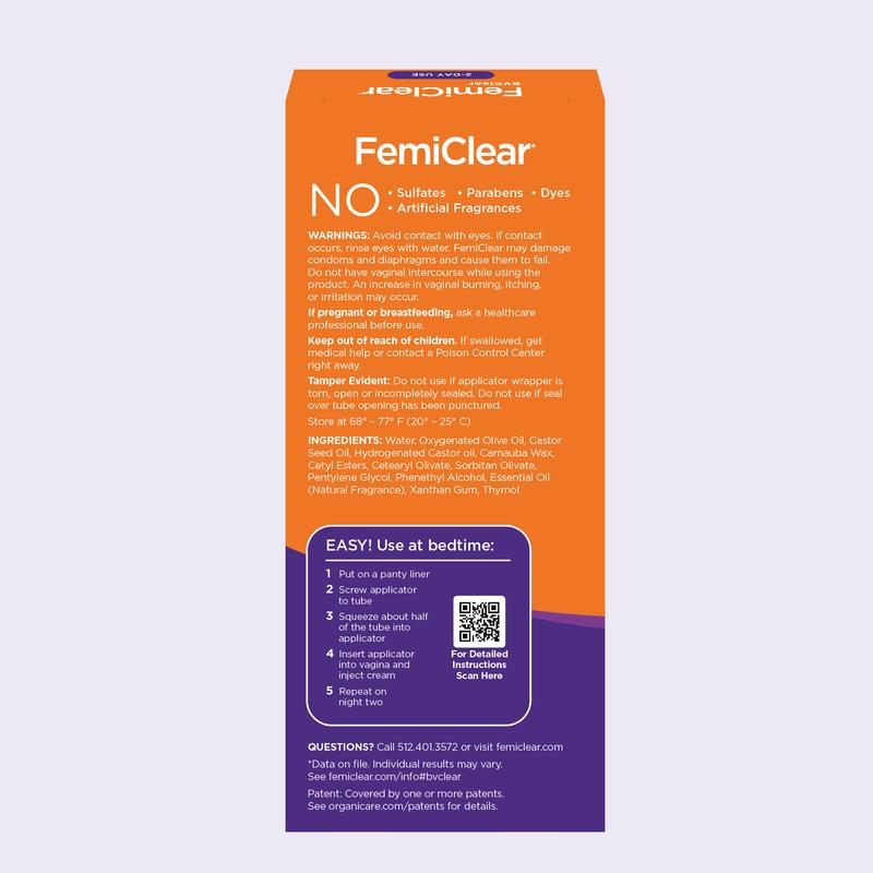 FemiClear BVClear Cream for Feminine Odor. Fast-Acting, Natural Ingredients & Gynecologist Tested