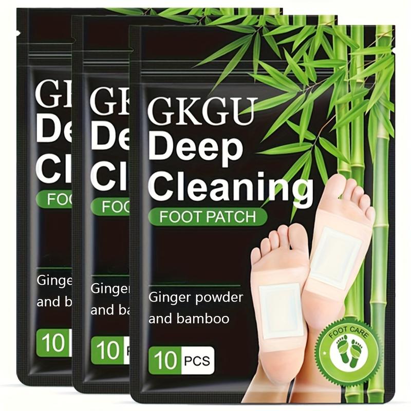 30pcs Deep Cleansing Foot Patch, Natural Bamboo Vinegar Ginger Powder Foot Pads For Foot Care, Adhesive Sheetss, After Foot Bath When Sleep Warm And Relax