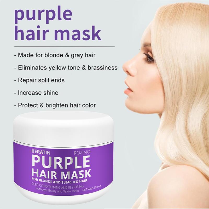 50g Hair Mask for Blonde & Bleached Hair, 1 Count Gentle Moisturizing Hair Conditioner for Women & Men