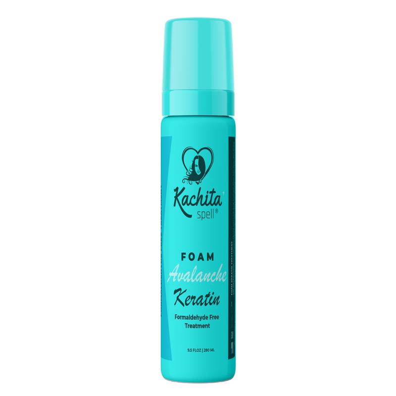 Keratin Avalanche Foam Hair Straightening Treatment Formaldehyde Free Kachita Spell 9.5floz