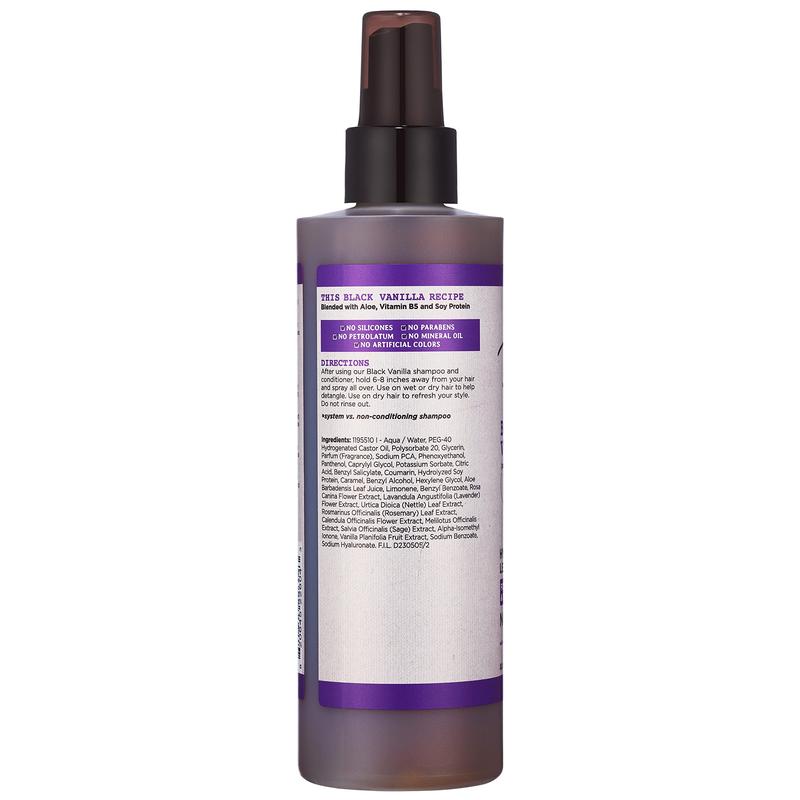 Carol's Daughter Black Vanilla Leave In Conditioner for Curly, Wavy or Na Hair, Moisturizing Hair Care for Dry, Dull or Brittle Hair, 8 Fl Oz