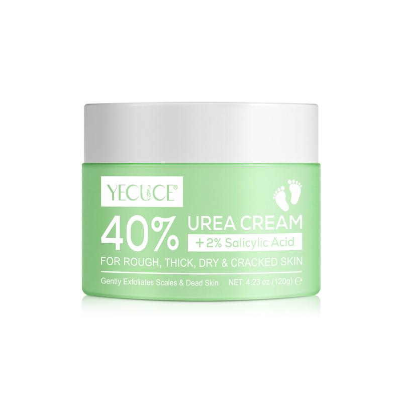 YECUCE 40% Urea Cream + 2% Salicylic Acid, Foot Cream & Hand Cream, Hyaluronic Acid Moisturizing, Tea Tree & Aloe Vera For Deep Moisturizes,  Hydrate Callus Remover and Soften footcream Suitable For AIl Skin Types