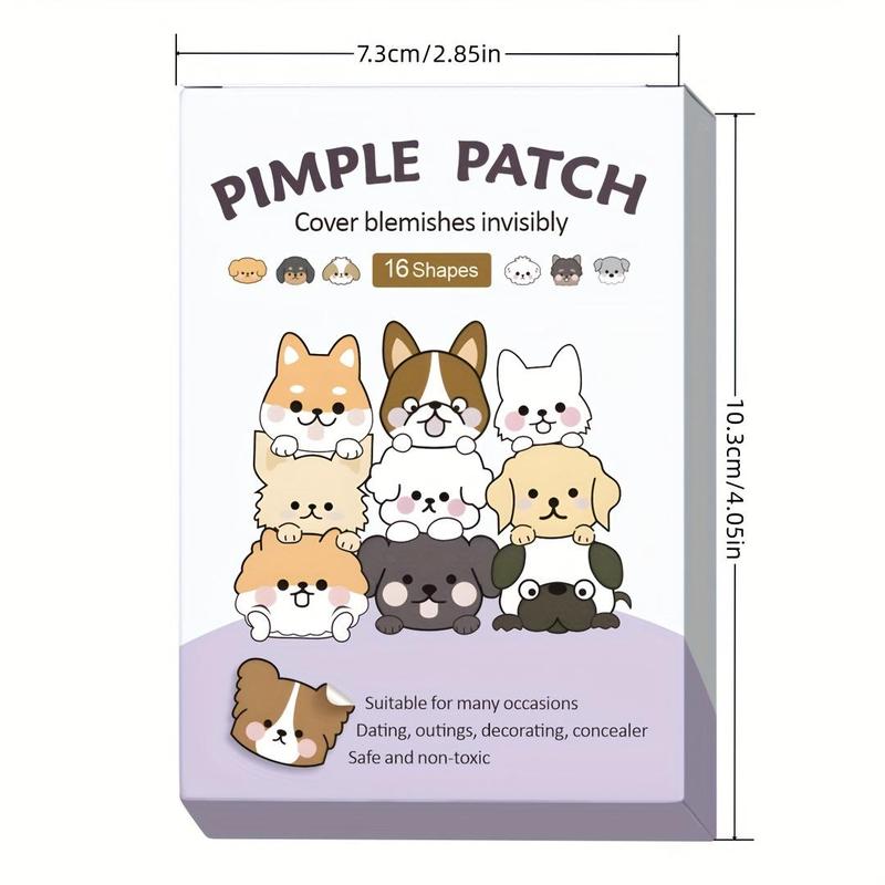 Cute Animal Pattern Acne Patch, Cartoon Face Skin Covering Patches for Acne Pimple Blemishes, Facial Skin Care Product for Women & Men