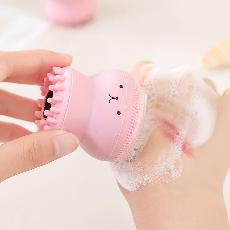 Facial Cleansing Brush and Wrist Strap Combination Facial Massage Brush, Comfort Beauty Cleaning Tool, Comfort Skincare Accessories for Women & Girls