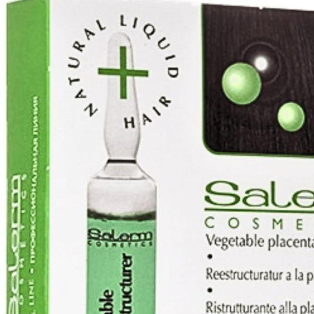 Salerm Vegetable Placenta Restructurer - Strengthens and Vitalizes Hair, Shiny, Vegan-Friendly, Dye-Free, 0.44 Fl Oz (Pack of 4) Haircare Comfort