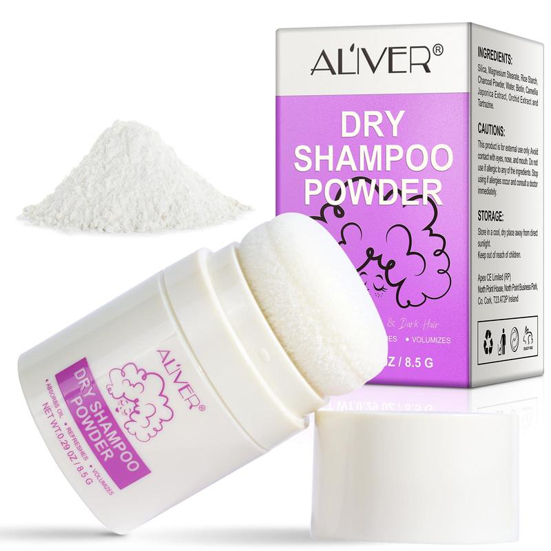 Dry Shampoo Powder, 1 Box Hair Puff Powder for Oil Hair, Natural Cleaning Hair Styling Powder for Daily Use, Christmas, Christmas Gift