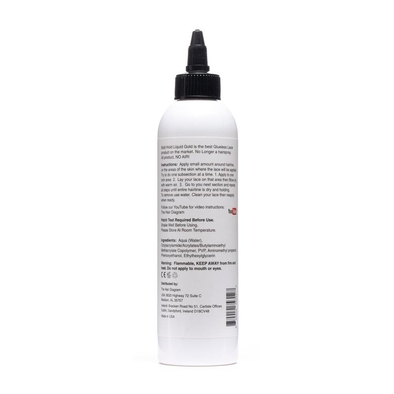 Bold Hold Liquid Gold - 8oz Large Bottle - Temporary Hold by The Hair Diagram bold hold