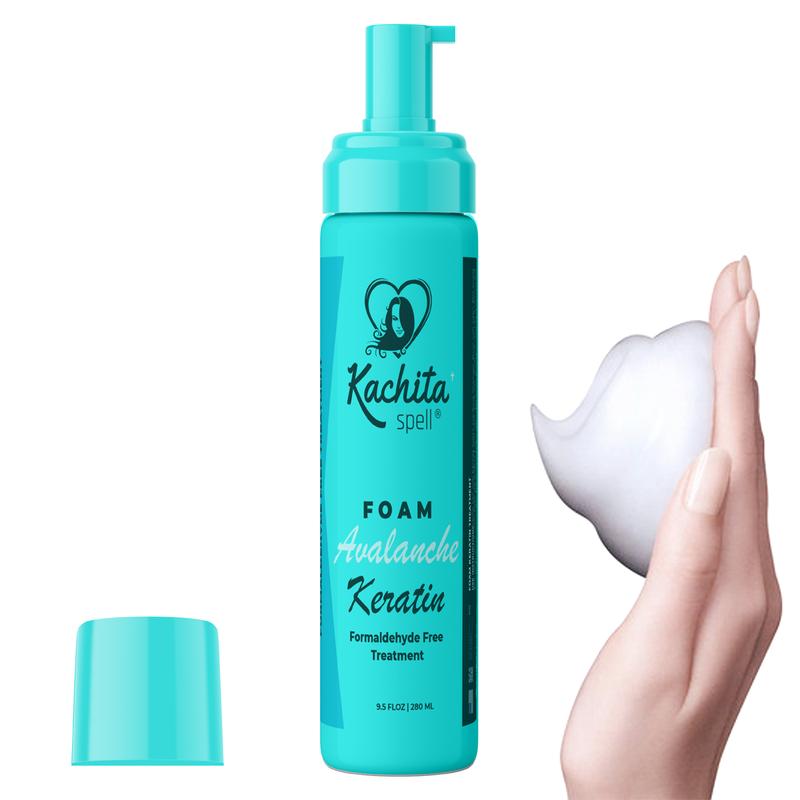 Keratin Avalanche Foam Hair Straightening Treatment Formaldehyde Free Kachita Spell 9.5floz