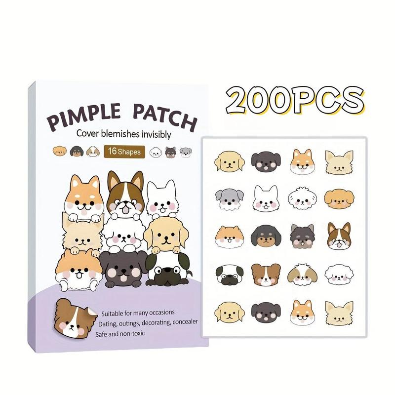 Cute Animal Pattern Acne Patch, Cartoon Face Skin Covering Patches for Acne Pimple Blemishes, Facial Skin Care Product for Women & Men