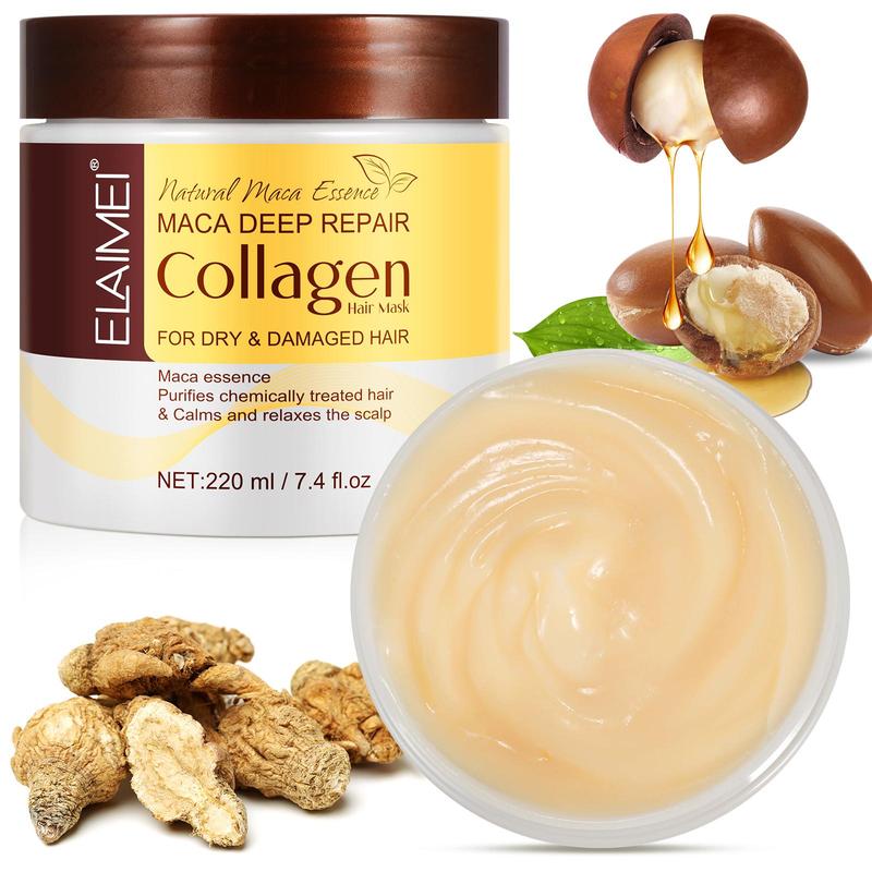 Maca Collagen Deep Conditioning Hair Mask, 1 Count Moisturizing Hair Care Mask, Hair Care & Styling Product for Women & Men