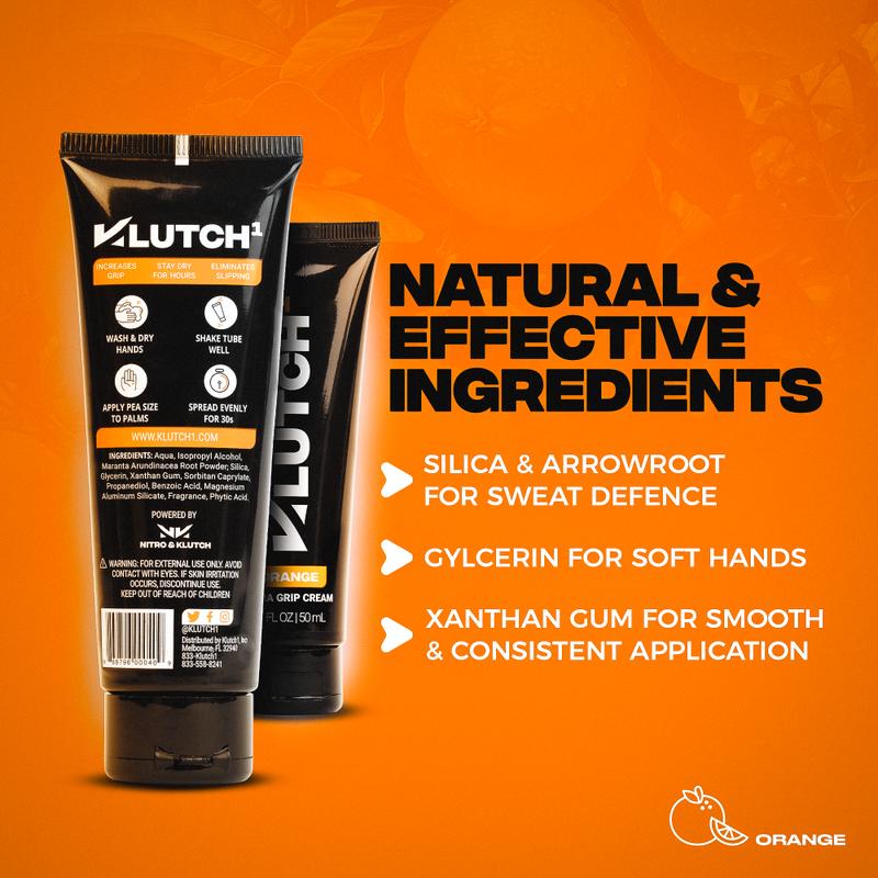 Klutch1 | Anti-Sweat Grip Cream, Control Hand Sweat for Hours, Quick-Dry, Non-Greasy, Ideal for Athletes & Gamers, Sweaty Palm Treatment to Maximize Your Grip | Aroma