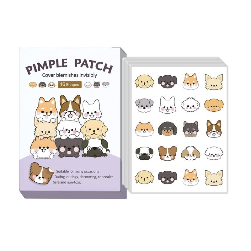 Cute Animal Pattern Acne Patch, Cartoon Face Skin Covering Patches for Acne Pimple Blemishes, Facial Skin Care Product for Women & Men