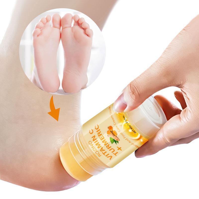 40g Turmeric Vitamin C Hydrating Hand Balm Stick, Moisturizing Hand Cream, Foot Care Product for Dry Cracked Skin, Hand & Elbow Skin Care Moisturizer, Summer Essentials