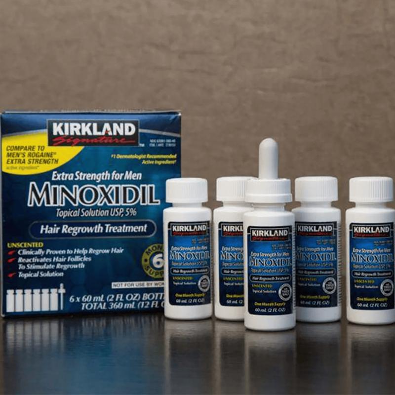 Kirkland Minoxidil 5% Extra Strength Men Hair Regrowth Solution 5 Month Supply Hair Care Serum