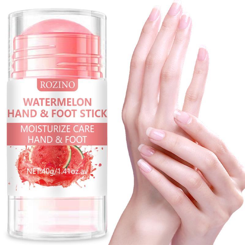 Watermelon & Peach Scented Hand & Foot Care Stick, 2pcs Moisturizing Hand Cream & Foot Cream, Hand & Foot Care Product for Women & Men, Summer Gift