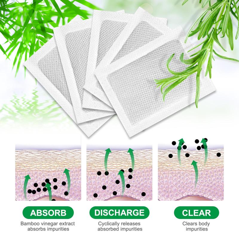 Rosemary Deep Cleansing Foot Patches, 10pcs *3 Bags Foot Care Patch, Effective Feet Health Patches, Relaxation, Sleep Better Adhesive Sheets