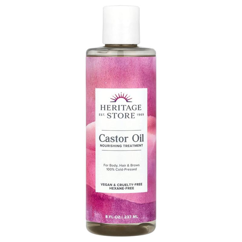 Heritage Store Castor Oil, Nourishing Treatment, 8 fl oz (237 ml)